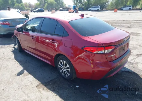 2022 Toyota Corolla Hybrid Le z USA, uszkodzony, nr VIN JTDEAMDE0NJ056554